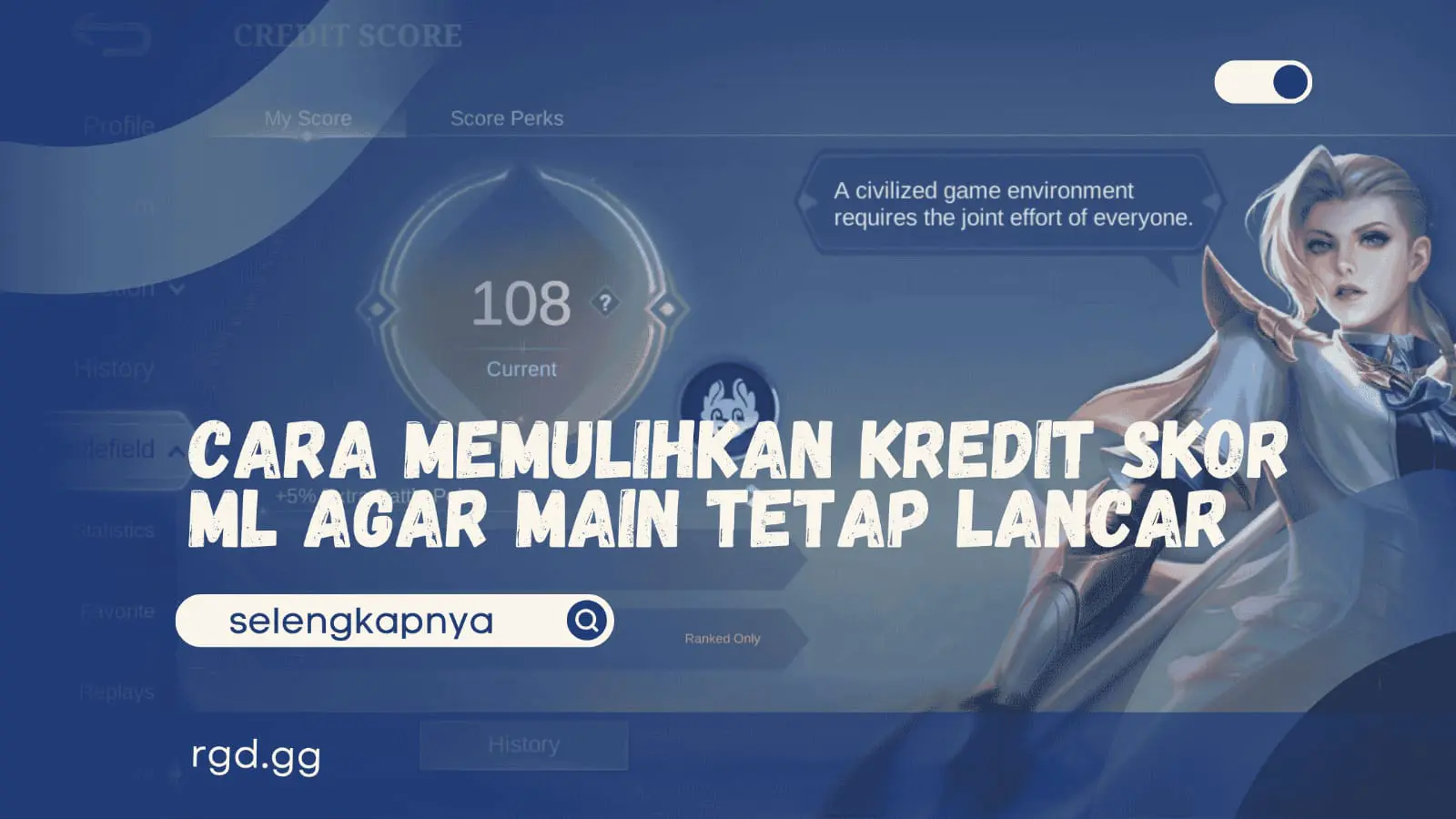 Cara Memulihkan Kredit Skor ML Agar Main Tetap Lancar